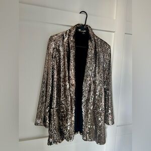EXPRESS Sequin Open-Front Blazer – XL – NWT